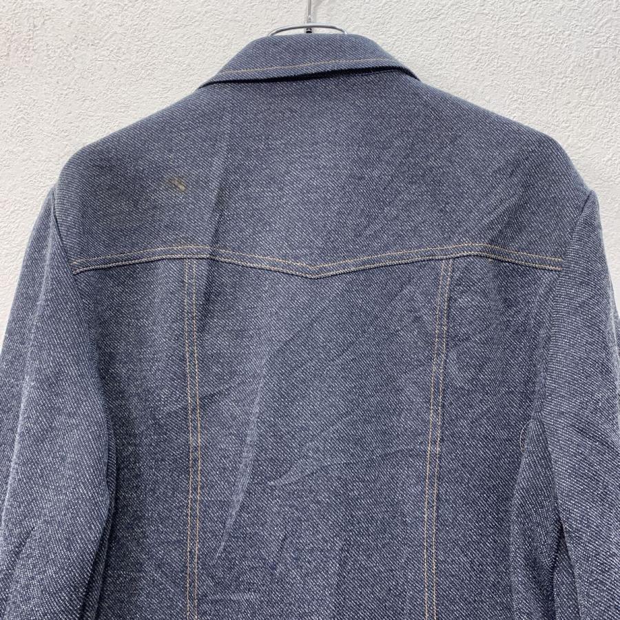 70s USA製 Lee 長袖 デニムシャツ L ブルーブラック リー スナップ