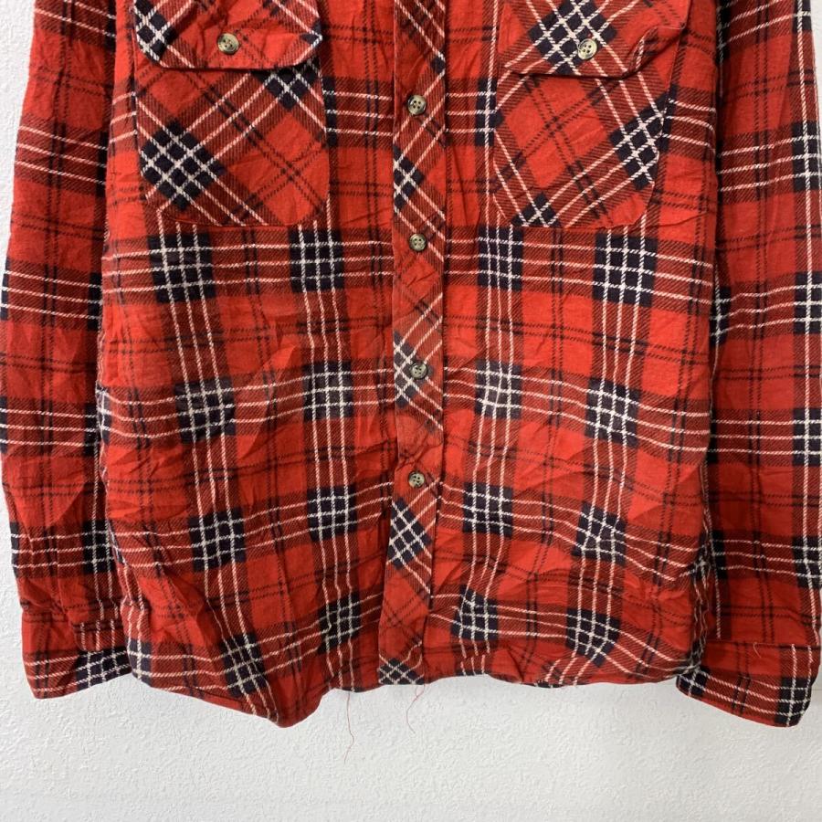 込み 美品 FOG / 中綿 キルティングブルゾン M 赤チェック シャツ 暖