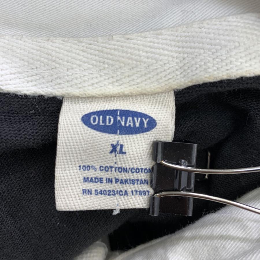 OLDNAVY 長袖 ラガーシャツ XL ブラック グレー オールドネイビー