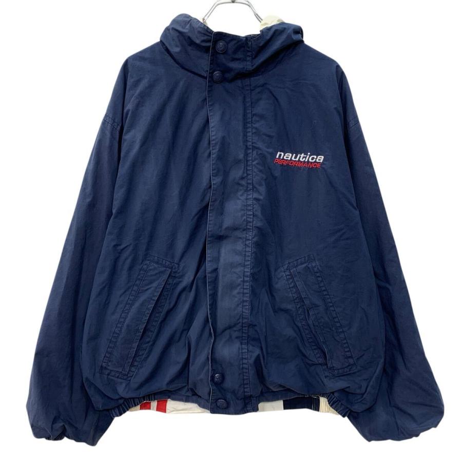 香港製 90s nautica セーリングジャケット XL ネイビー ホワイト