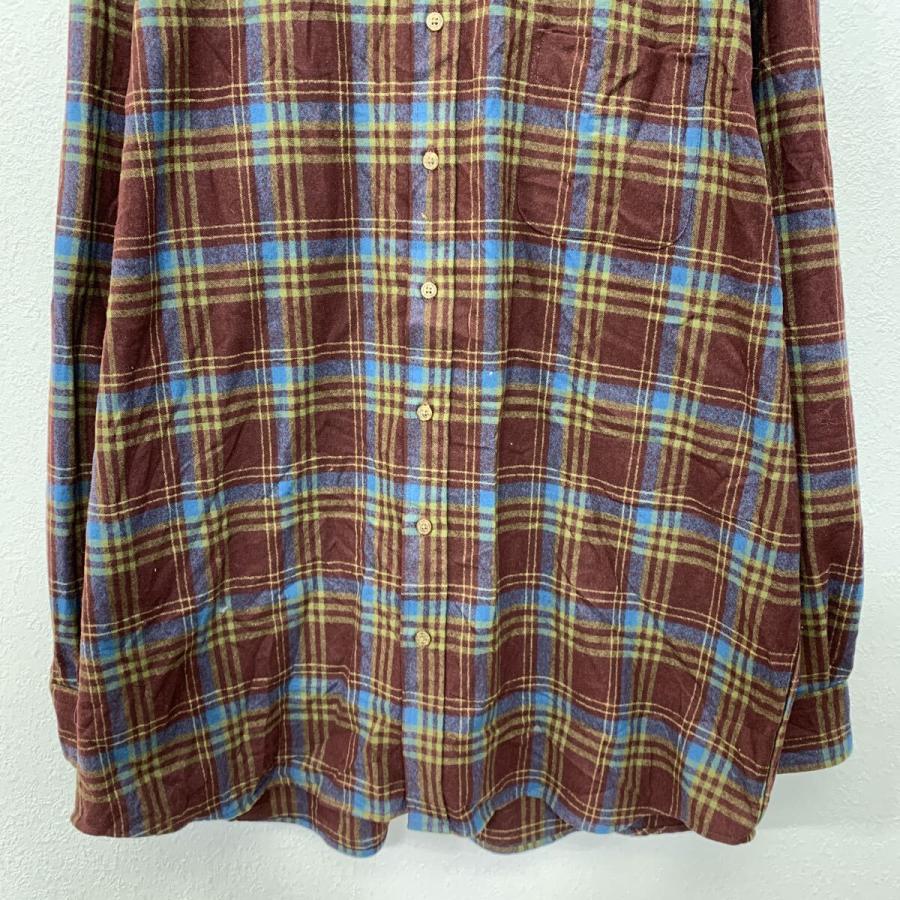 00s PENDLETON 長袖 フランネルシャツ XXL ワインレッド ペンドルトン