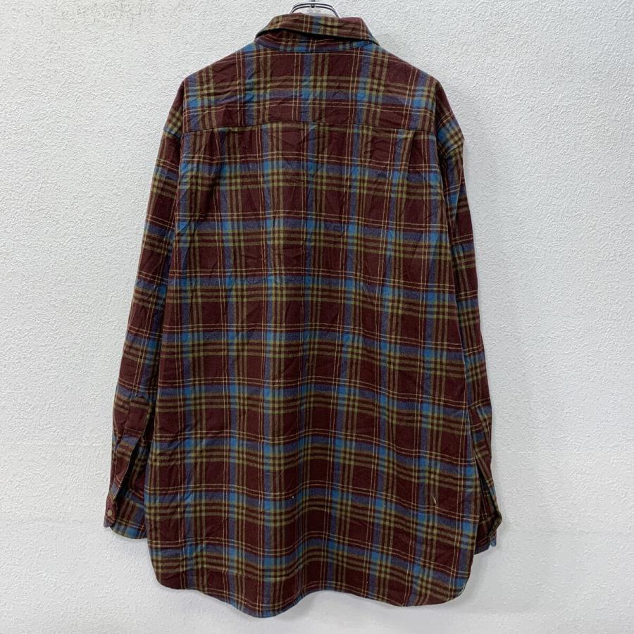 00s PENDLETON 長袖 フランネルシャツ XXL ワインレッド ペンドルトン