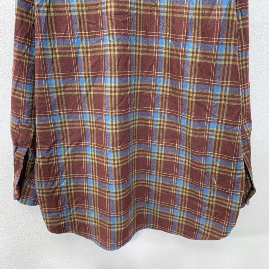 古着ペンドルトンXXL ウール トレイルシャツ 長袖シャツ チェック ネルシャツ 00s PENDLETON 長袖 フランネルシャツ XXL ワインレッド ペンドルトン