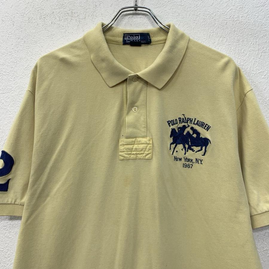 90s POLO by RALPH LAUREN 半袖 ポロシャツ XXL イエロー ポロバイラル 