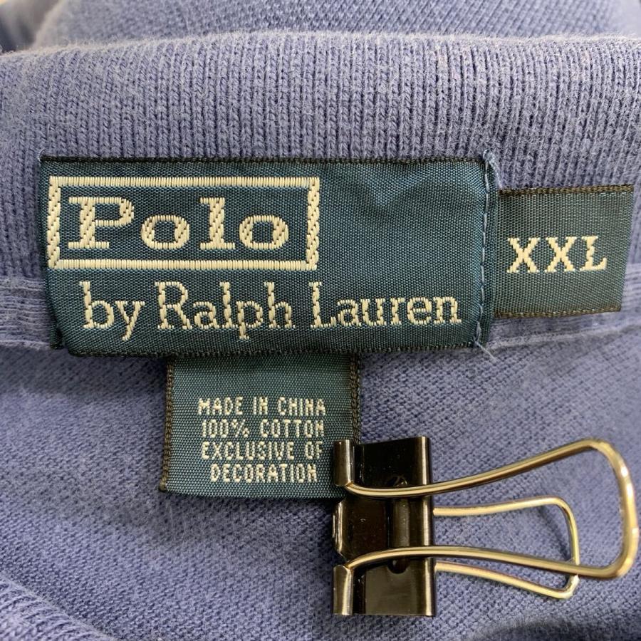 90s POLO by RALPH LAUREN 半袖 ポロシャツ XXL ネイビー ポロバイラル