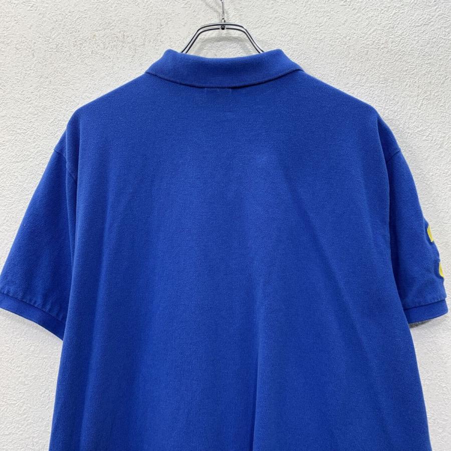 90s POLO ラルフローレン PRL CLUB ポロシャツ 紺 90年代 POLO GOLF ポロゴルフ ラルフローレン ストライプポロシャツ
