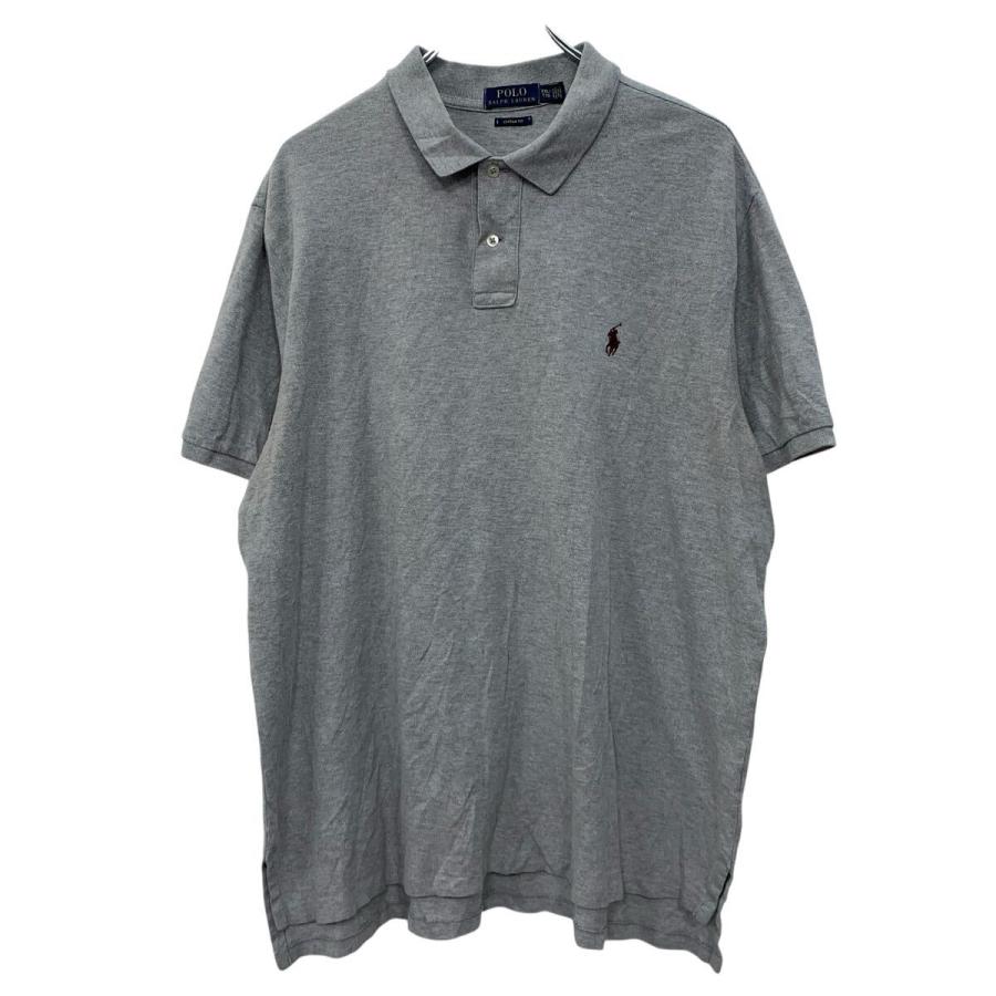 ⭐︎新品【ポロラルフローレン】ポロシャツ 半袖 ポニー刺繍 グレー XL POLO RALPH LAUREN 半袖 ポロシャツ XXL グレー ポロラルフローレン