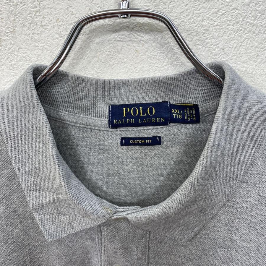 ⭐︎新品【ポロラルフローレン】ポロシャツ 半袖 ポニー刺繍 グレー XL POLO RALPH LAUREN 半袖 ポロシャツ XXL グレー ポロラルフローレン