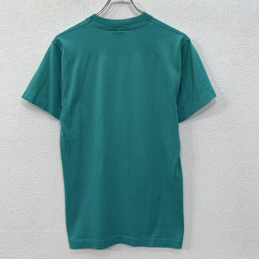 80s〜 USA製 SCREEN STARS 半袖 プリントTシャツ M ターコイズグリーン