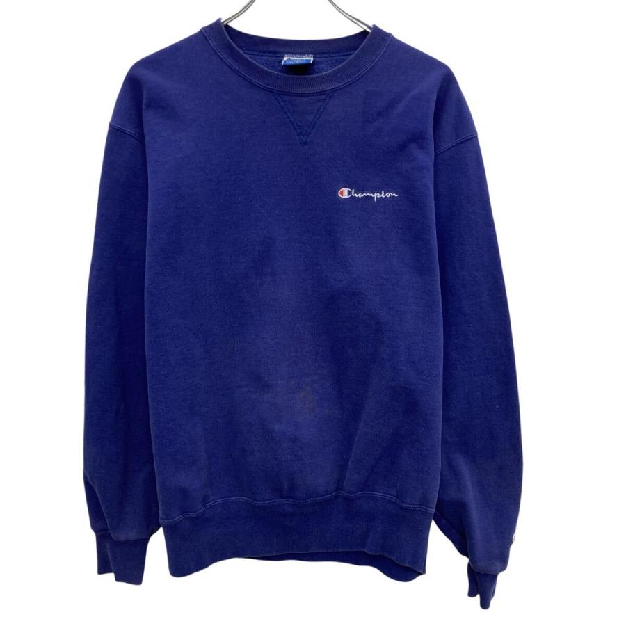 90s メキシコ製 Champion ロゴスウェット トレーナー LARGE パープル 