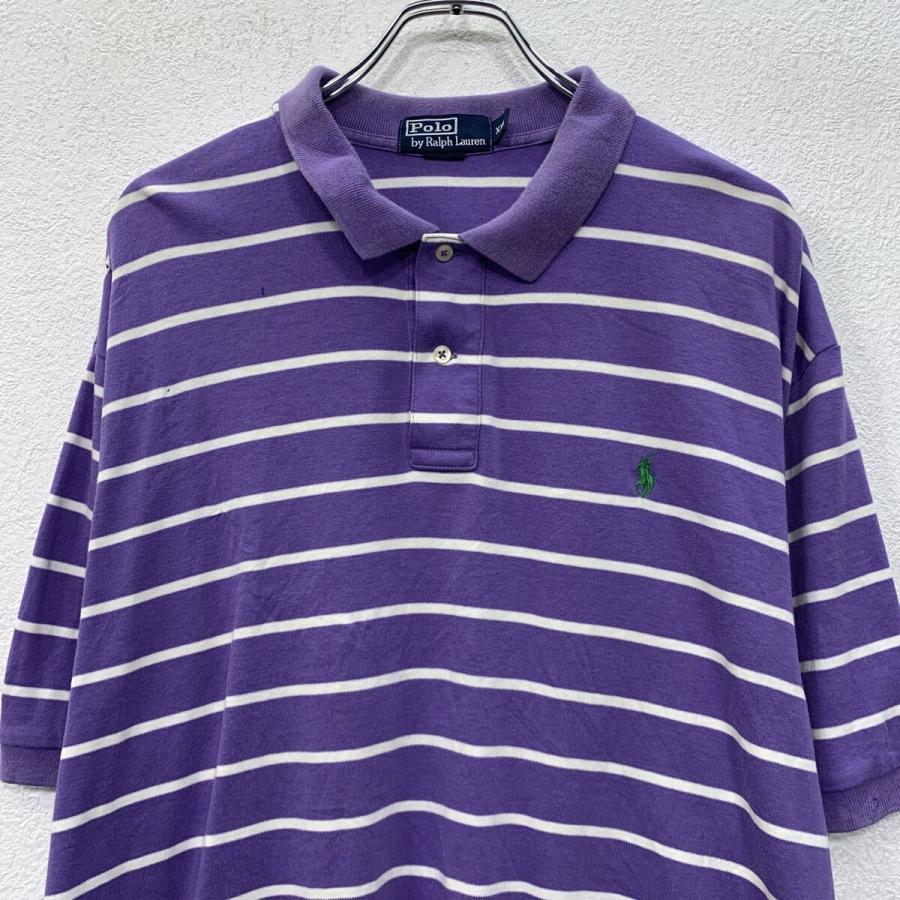 90s POLO by RALPH LAUREN 半袖 ポロシャツ XXL パープル ポロバイラル 