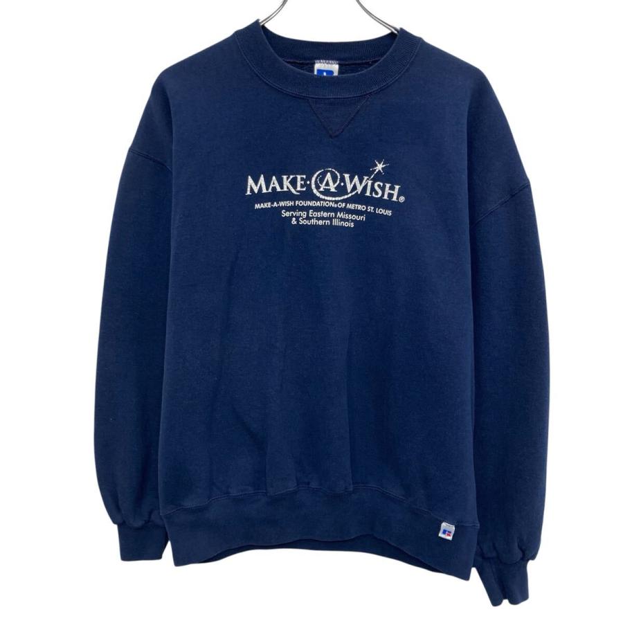 90s USA製 RUSSELL ATHLETIC プリントスウェット トレーナー L 