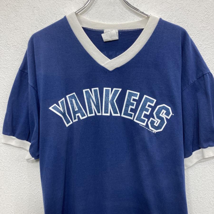 90s USA製 YANKEES 半袖 プリントTシャツ ADULT XL ヤンキース 90年代
