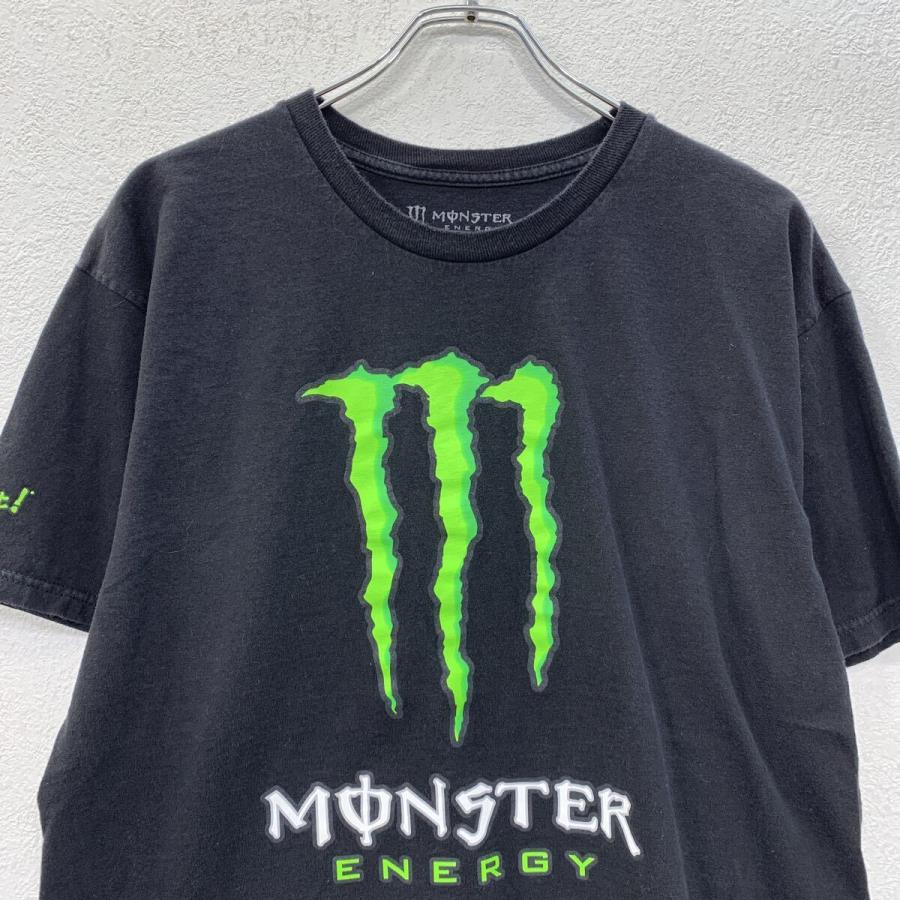 MONSTER ENERGY 半袖 プリントTシャツ L ブラック グリーン モンスター 