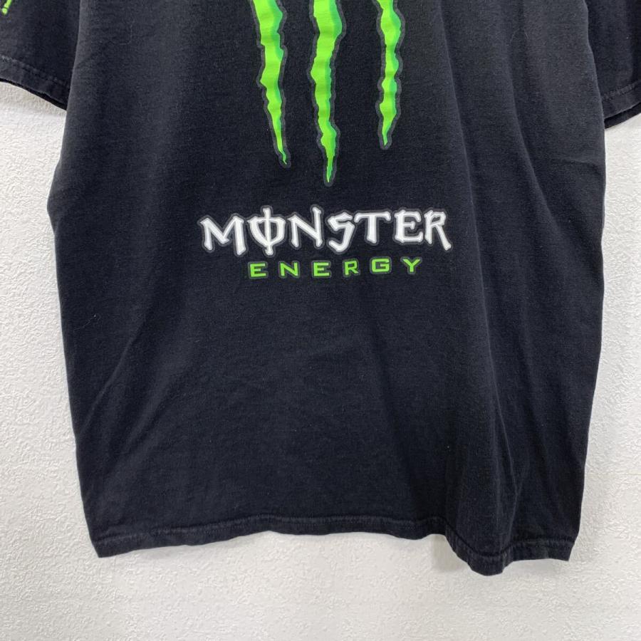 MONSTER ENERGY 半袖 プリントTシャツ L ブラック グリーン モンスター