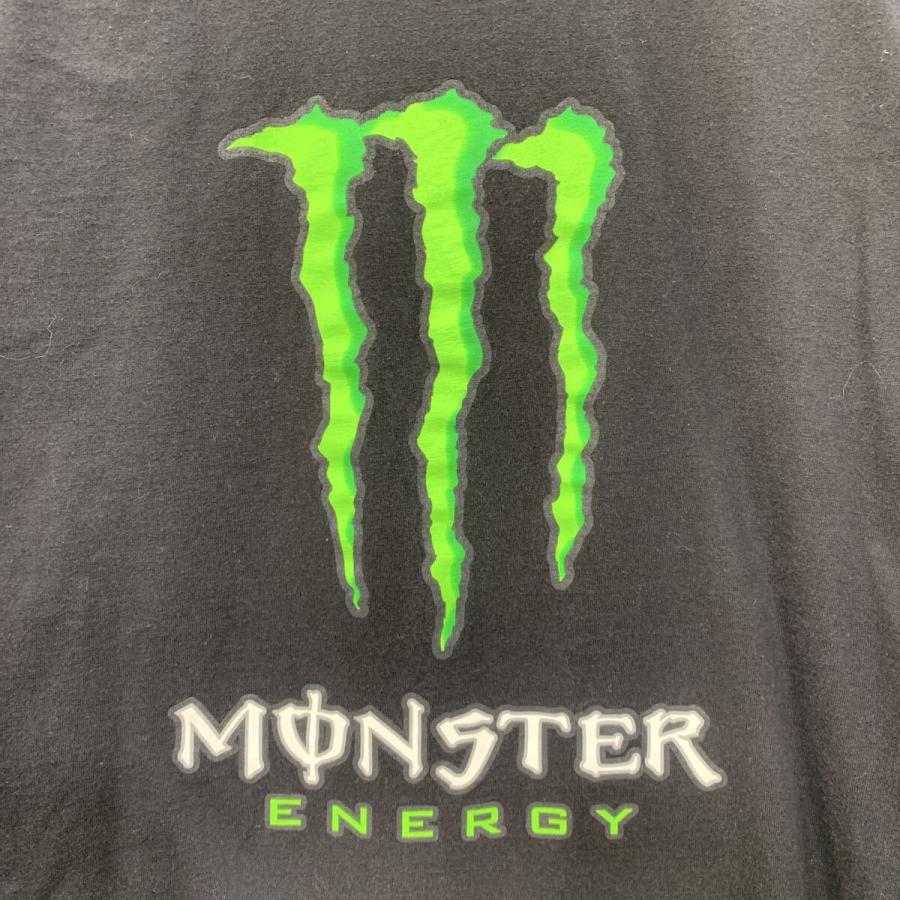 MONSTER ENERGY 半袖 プリントTシャツ L ブラック グリーン モンスター