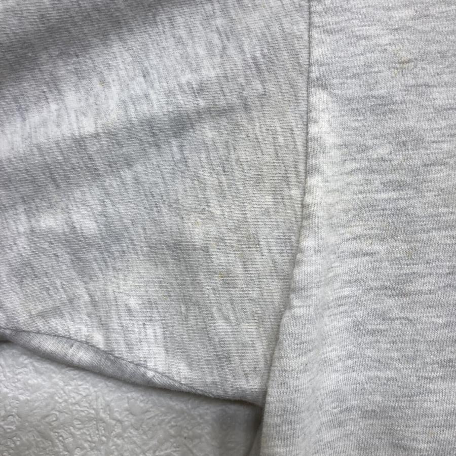 90s USA製 Hanes 半袖 プリントTシャツ L グレー ヘインズ プル