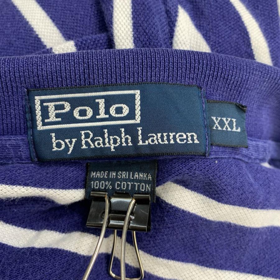 90s POLO by RALPH LAUREN 半袖 ポロシャツ XXL ネイビー ポロバイラル