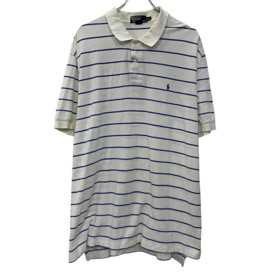 90s POLO by RALPH LAUREN 半袖 ポロシャツ XXL ホワイト ポロバイラル 