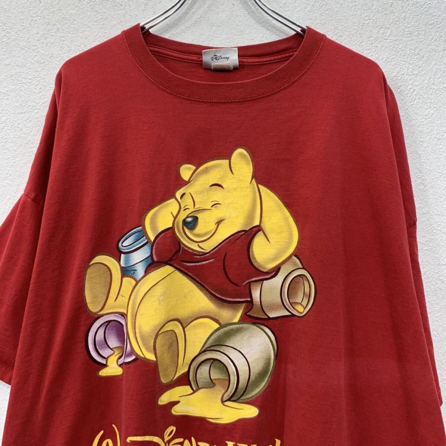 00s USA製 Walt Disney World 半袖 キャラクターTシャツ XXXL レッド