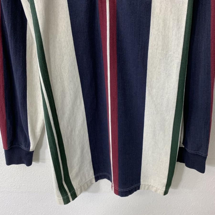 90s CHAPS RALPH LAUREN 長袖 ラガーシャツ M ネイビー マルチカラー