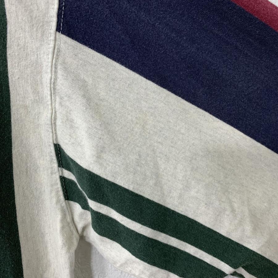 90s CHAPS RALPH LAUREN 長袖 ラガーシャツ M ネイビー マルチカラー