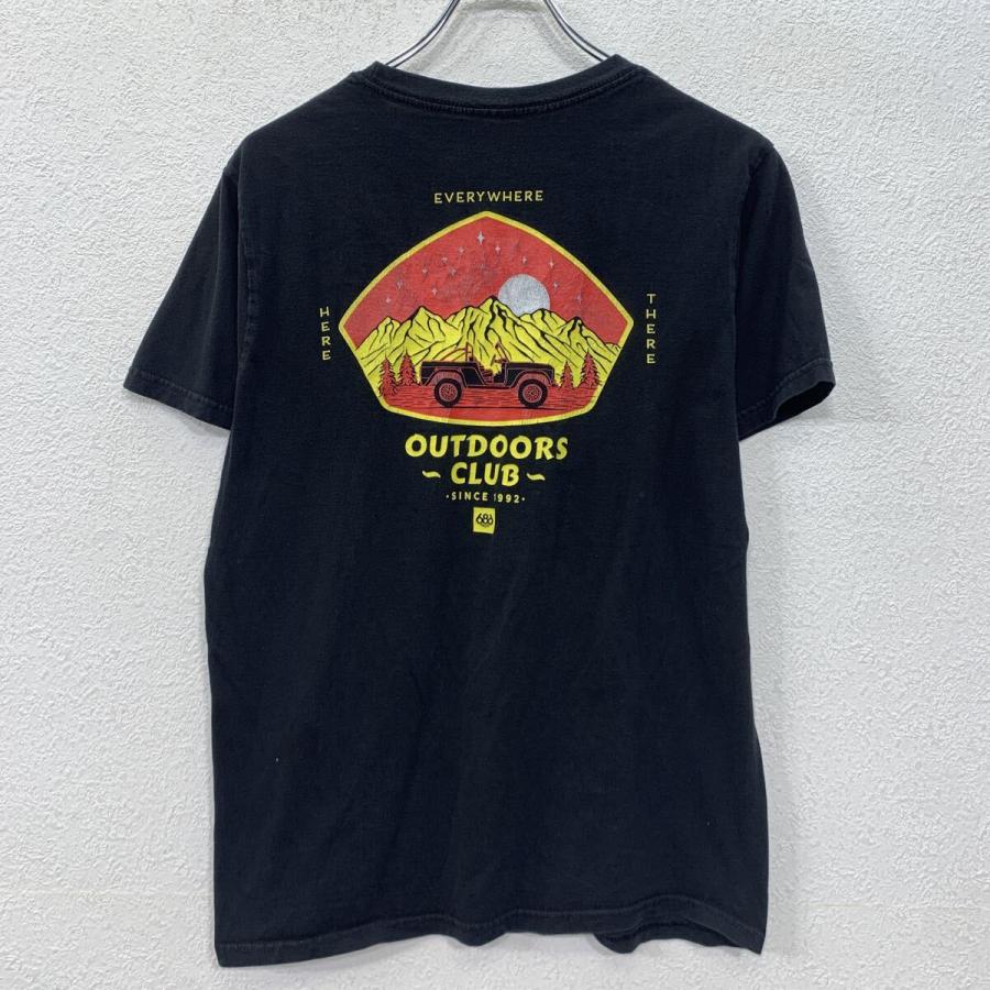 686 SIX EIGHT 半袖 プリントTシャツ M ブラック プルオーバー 両面