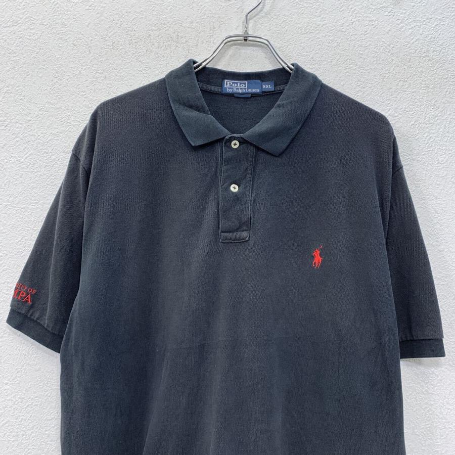 POLO Ralph Lauren ポロシャツ半袖　XXL 90s POLO by RALPH LAUREN 半袖 ポロシャツ XXL ブラック ポロラルフ