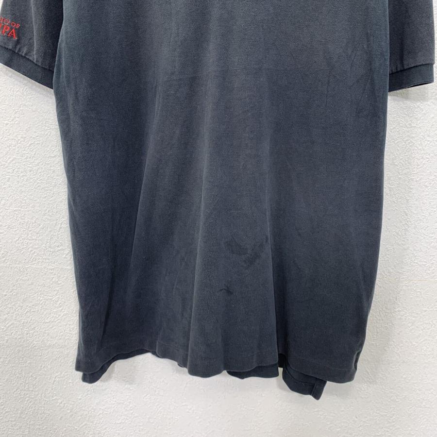 90s POLO by RALPH LAUREN 半袖 ポロシャツ XXL ブラック ポロラルフ