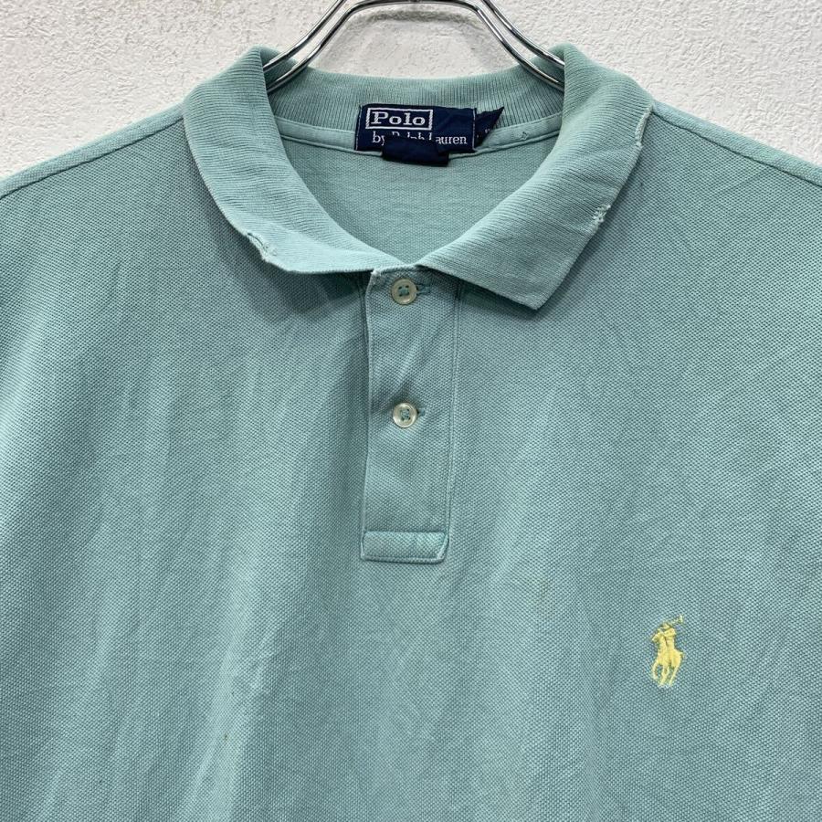 90s POLO by RALPH LAUREN 半袖 ポロシャツ XXL ミントグリーン ポロ