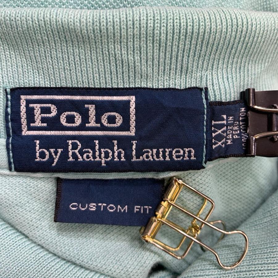 90s POLO by RALPH LAUREN 半袖 ポロシャツ XXL ミントグリーン ポロ