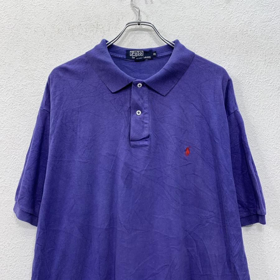 90s USA製 Polo by Ralph Lauren 半袖 ポロシャツ XXL ネイビー ポロ 