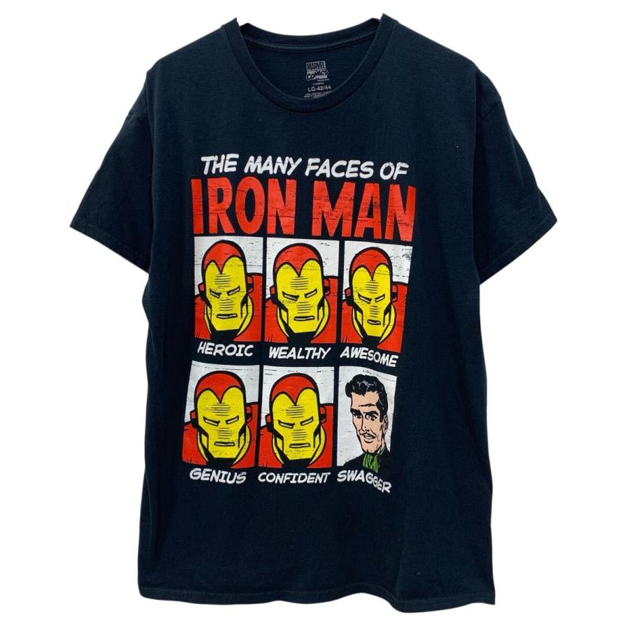 MARVEL COMICS 半袖 キャラクターTシャツ L ブラック マーベル