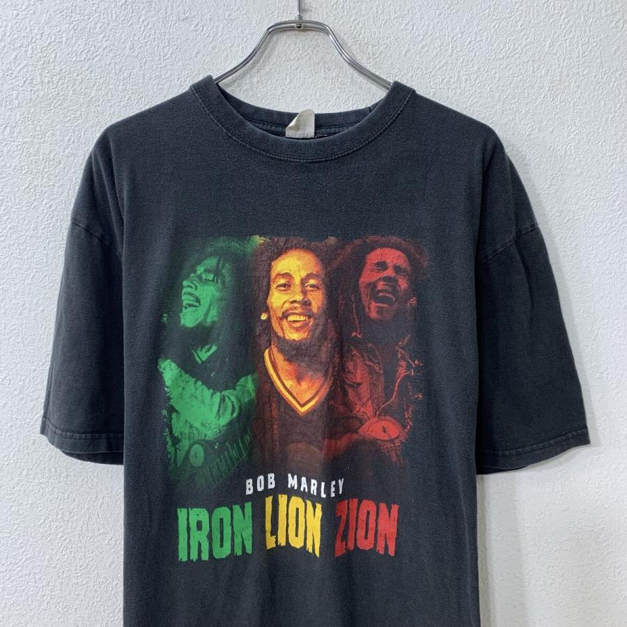 WE225 BOB MARLEY レゲエ 両面プリント フーディ 等 FLYING HORSE BOB MARLEY 半袖 プリントTシャツ 3XL ブラック