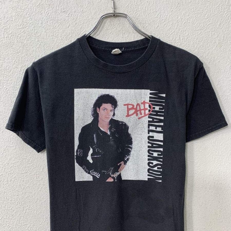 Michael Jackson マイケルジャクソン　Tシャツ　ヘインズ　レア 80s Hanes Michael Jackson 半袖 プリントTシャツ S ブラック ヘインズ