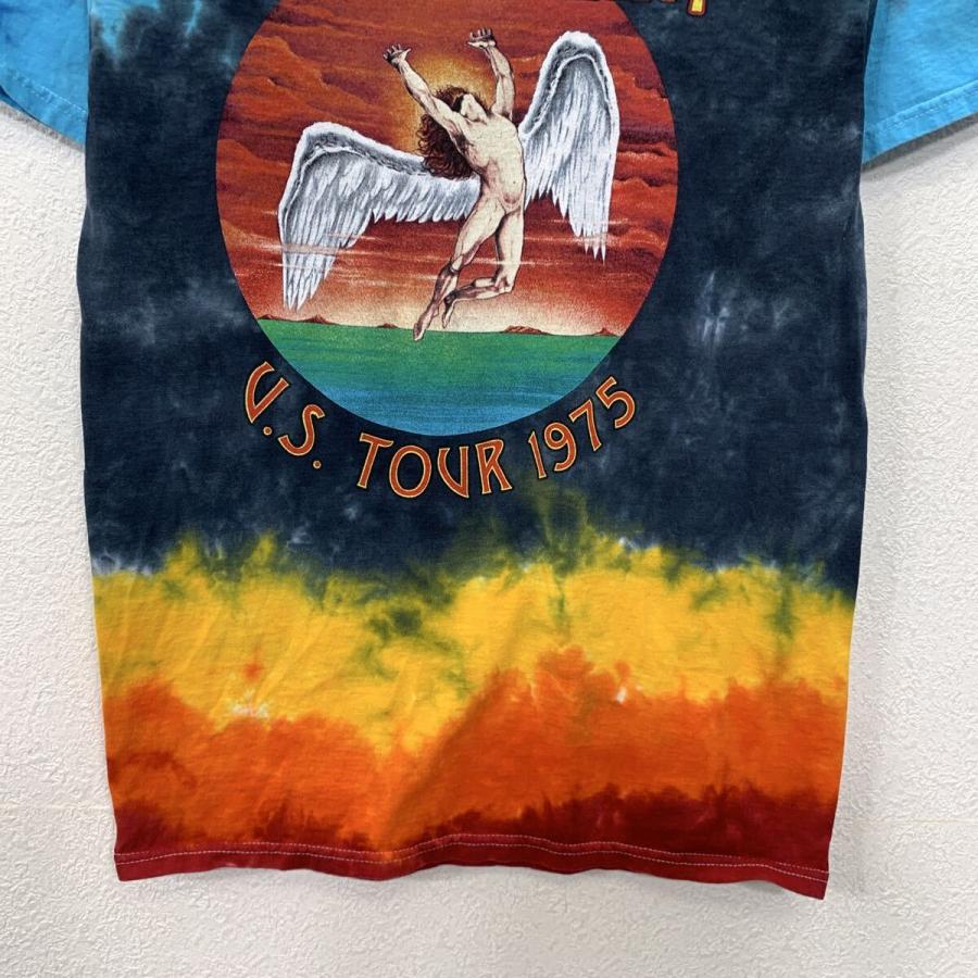 LED ZEPPELIN 半袖 バンドTシャツ S ブルー マルチカラー レッド