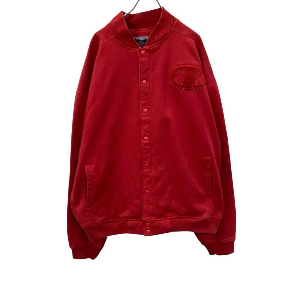 Champion スウェットスタジアムジャケット XXXL レッド チャンピオン