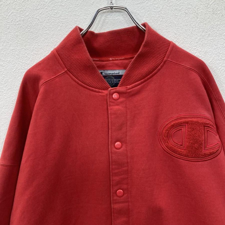 Champion スウェットスタジアムジャケット XXXL レッド チャンピオン