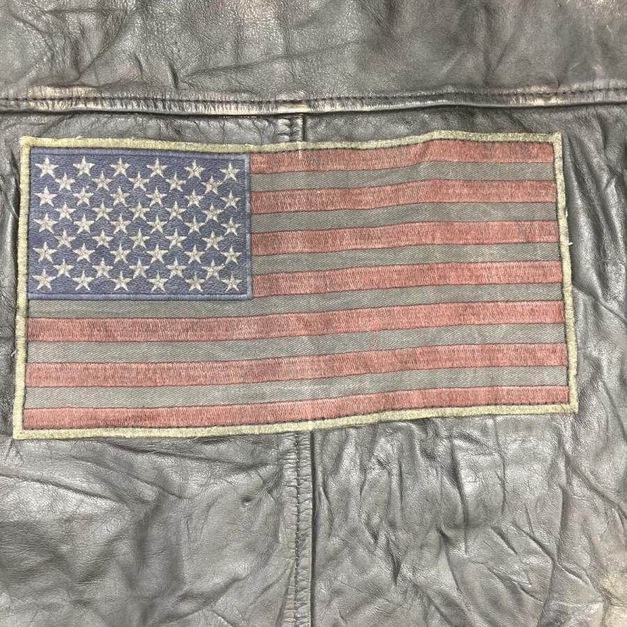 HARLEY DAVIDSON レザーベスト 2XL ブラック ハーレーダビッドソン