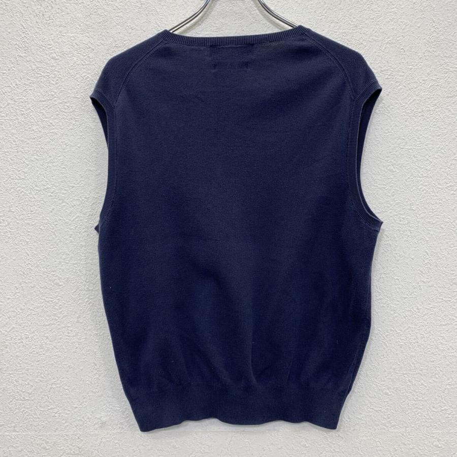 90s Polo by Ralph Lauren コットンニット ニットベスト L ネイビー