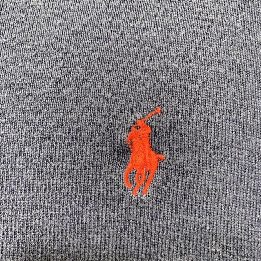 90s Polo by Ralph Lauren コットンニット ニットベスト L ネイビー