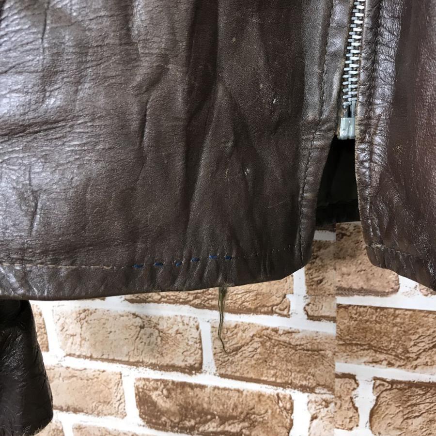 00s 本革 レザージャケット フェード XL ブラウン 古着 シングル 00s 本革 レザージャケット フェード XL ブラウン 古着 シングル