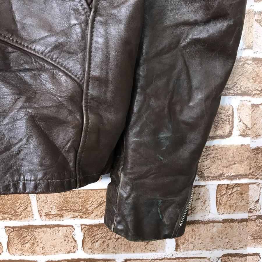 XLサイズ】 IZODレザージャケットシングル襟付き羊革ラムレザー