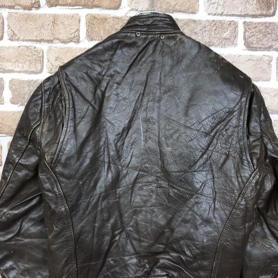 シングルライダースジャケット Sサイズ サイズ表記34 レザー