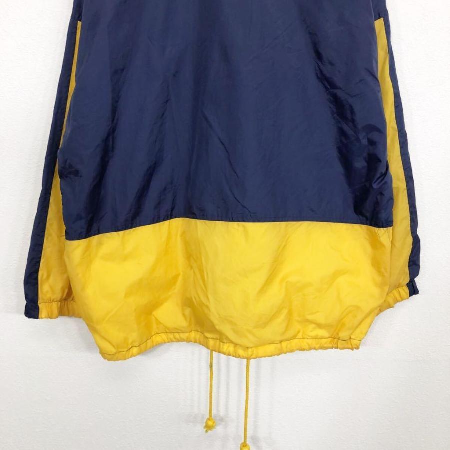 LUCIANO ナイロンジャケット M ネイビー イエロー アウター 古着卸