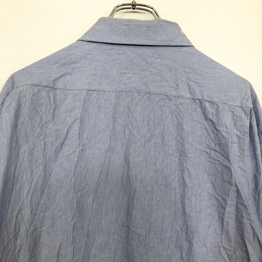 TOMMY HILFIGER 長袖シャツ サイズ表記 17-1/2 34-35 ブルー