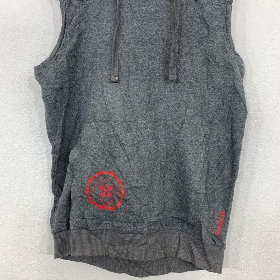 Reebok ノースリーブパーカー S グレー リーボック スポーツ ロゴ フーディ ベスト 古着卸 アメリカ仕入 t2110-3703 ...