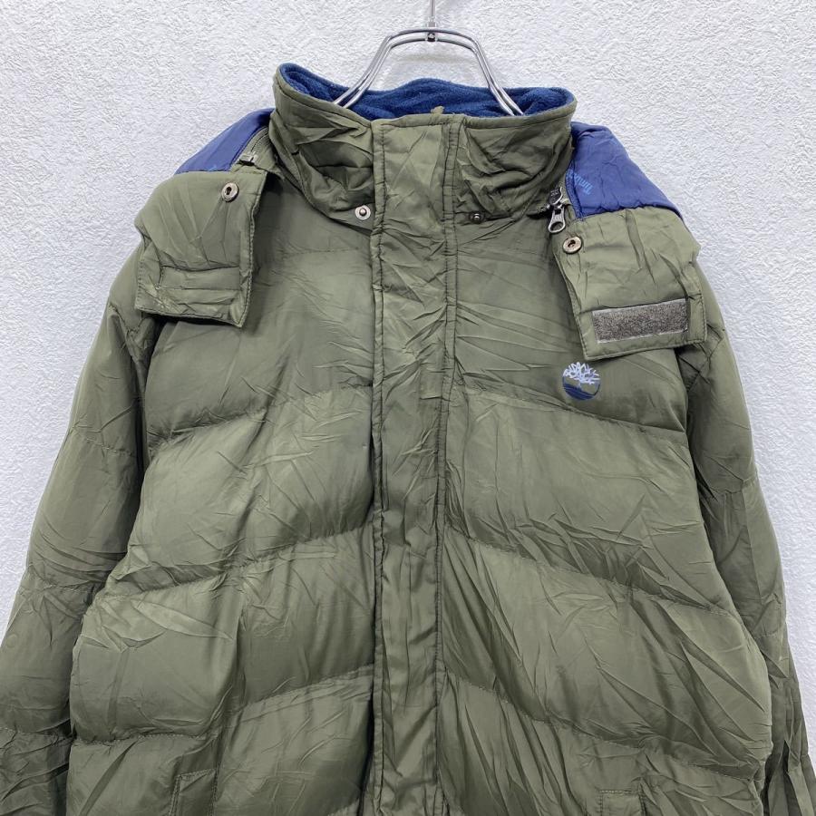 Timberland ダウンジャケット S カーキ オリーブ色 ティンバーランド 