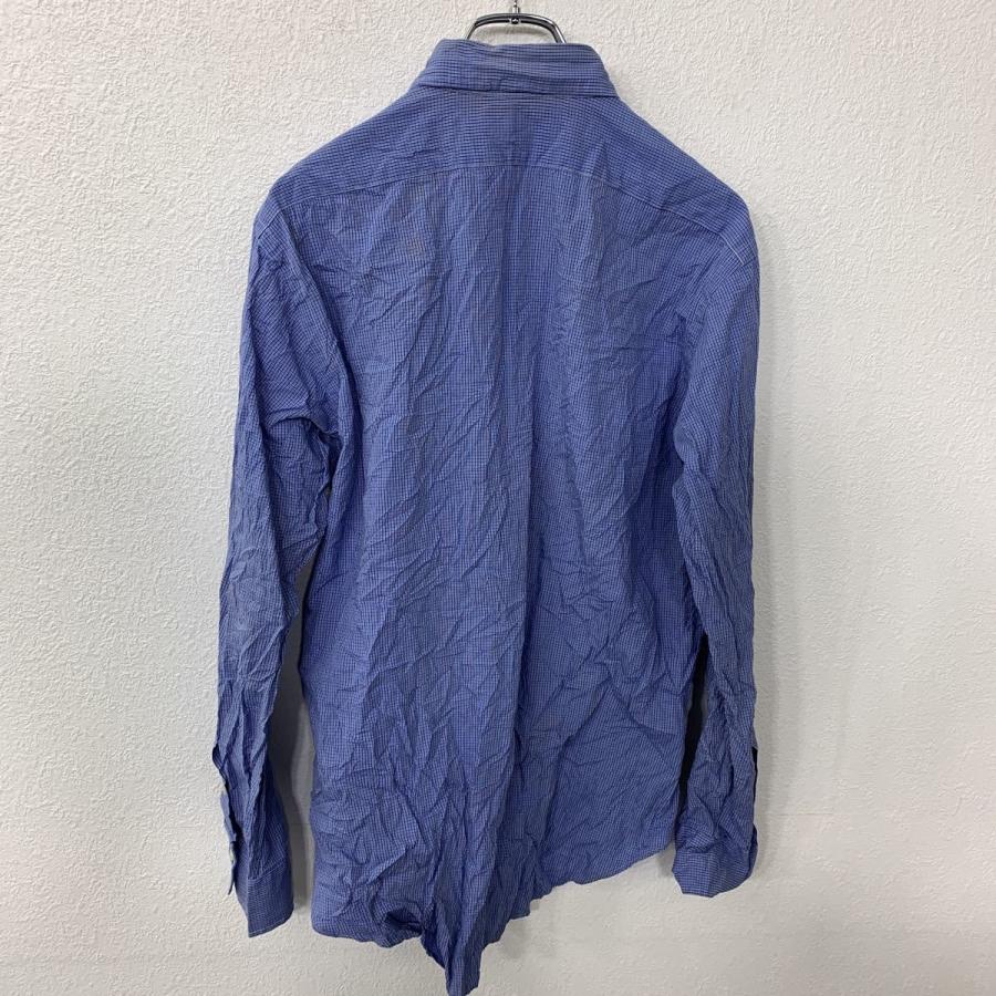 RALPH LAUREN 長袖チェックシャツ レディース XLサイズ程度 ラルフローレン ブルー ネイビー 古着卸 アメリカ仕入 t2205 ...