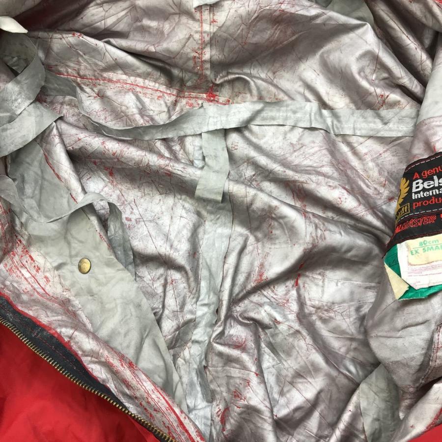 Belstaff 長袖つなぎ W38 サイズ表記EX SMALL ベルスタッフ レッド